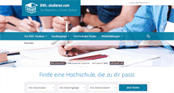 Desktop Screenshot of bwl-studieren.com